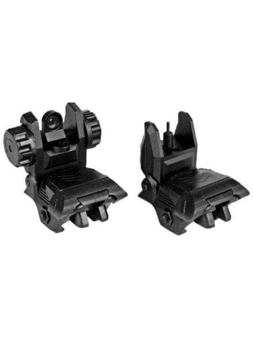 Polymer Flip-Up Backup Sights Set - Front & Rear Tactical Optics Accessories